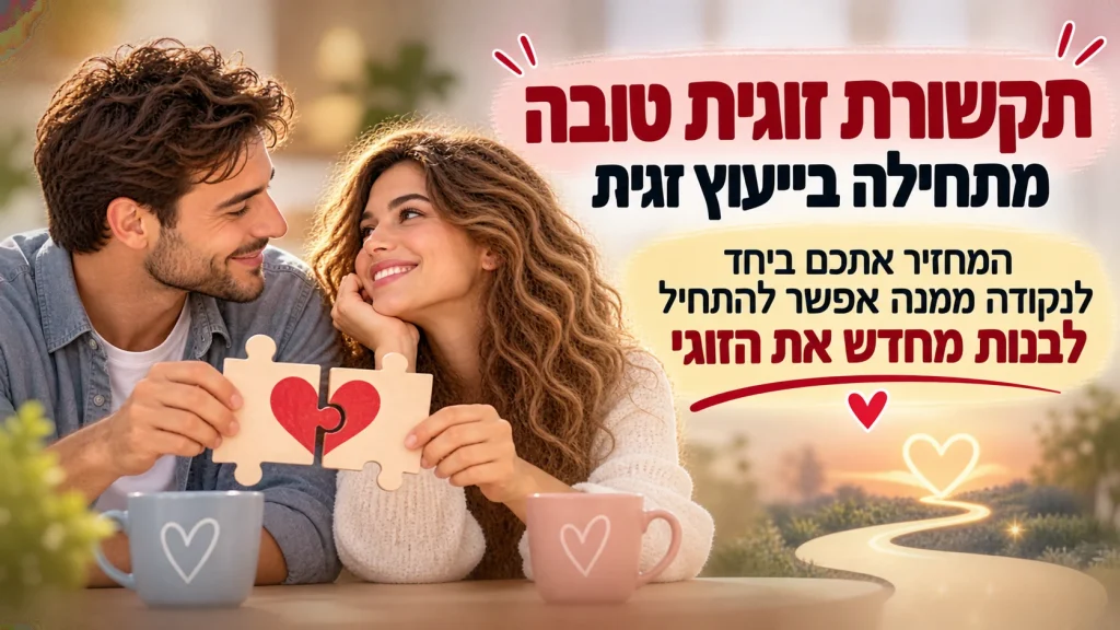 תקשורת זוגית טובה מתחילה בייעוץ זוגי