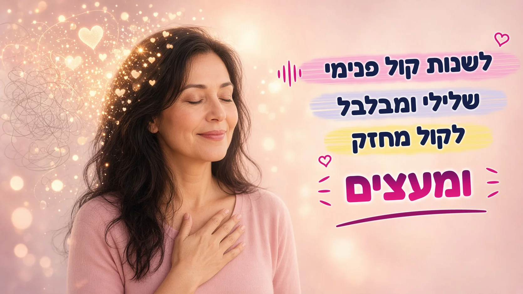 לשנות קול פנימי שלילי ומבלבל לקול מחזק ומעצים