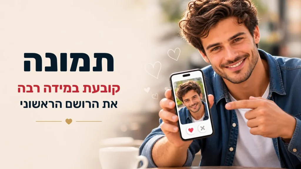 תמונה קובעת במידה רבה את הרושם הראשוני - בחירת תמונת פרופיל להיכרויות