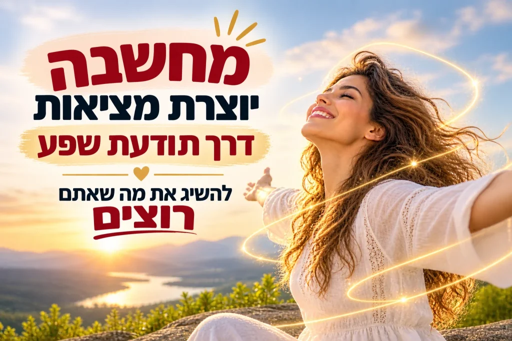 מחשבה יוצרת מציאות: דרך תודעת שפע להשיג את מה שאתם רוצים